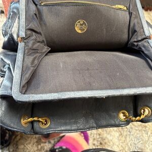 1950 Theodor of California Leather Shoulder Bag with Gold Accents